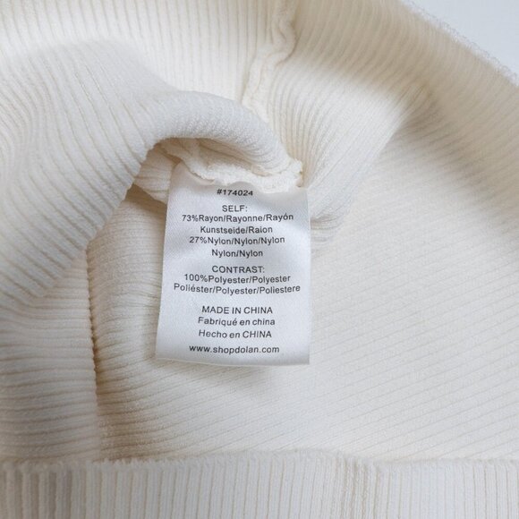 Anthropologie DOLAN Sheer Sleeve Appliqué Sweater Floral Fairy Whimsy Ivory - Picture 11 of 12